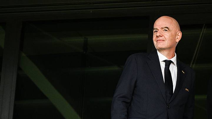 Gianni Infantino, presidente de la FIFA, durante el partido entre Polonia y Argentina del Mundial Femenino Sub-20 en Katowice Gianni Infantino, presidente de la FIFA, durante el partido entre Polonia y Argentina del Mundial Femenino Sub-20 en Katowice