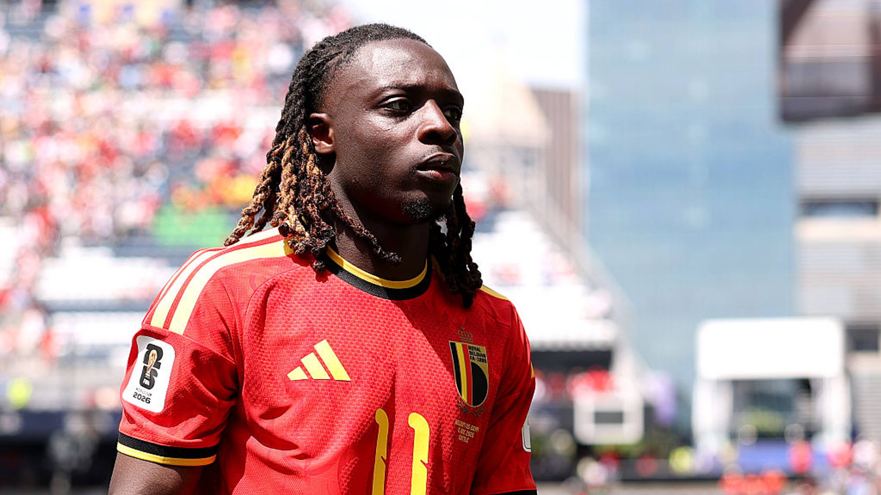 Jérémy Doku started in Belgium’s opener against Egypt.