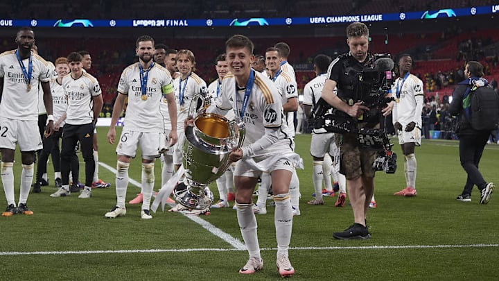 Real Madrid win 2024 UEFA Champions League trophy, beating Borussia Dortmund 2-0 in final