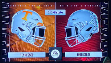 The No. 9 Tennessee Volunteers will travel to Columbus, Ohio, to play the No. 8 Ohio State Buckeyes in the first round of the College Football Playoff. Here's who EA Sports College Football 25 predicts will win based on 100 simulations of the matchup.