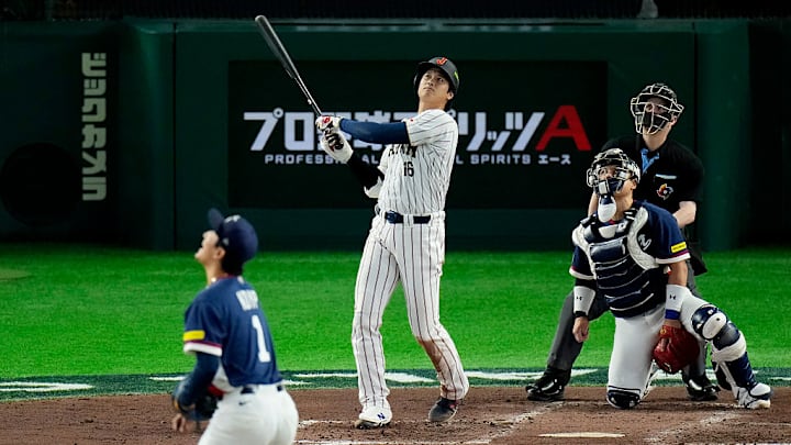 Shohei Ohtani volvió a conectar cuadrangular, ahora ante Corea del Sur.