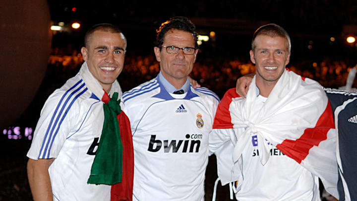 David Beckham, Fabio Cannavaro, Fabio Capello