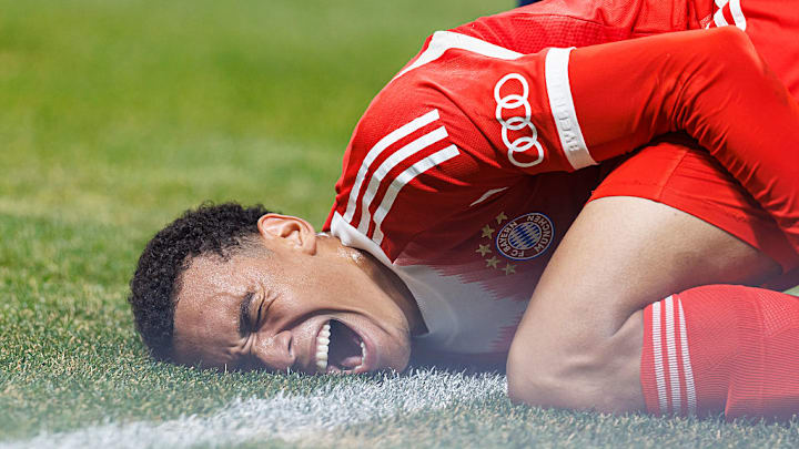 Jamal Musiala verletzte sich im Spiel gegen den FC Chelsea bei der Klub-WM im Sommer.