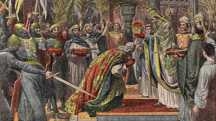 The coronation of the emperor Charlemagne