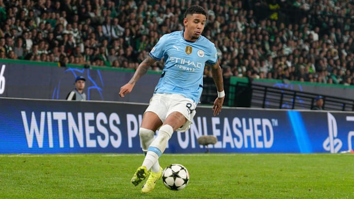 Savio Moreira de Oliveira (Savinho) of Manchester City FC in...