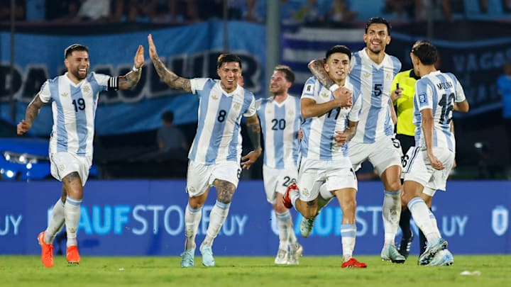 Thiago Almada, Leandro Paredes, Nicolas Otamendi, Enzo Fernández