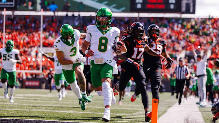 Oregon Ducks quarterback Dillon Gabriel vs. Oregon State Beavers