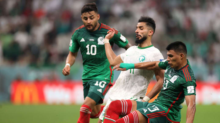 Alexis Vega y Jesús Gallardo, en su participación con México en el Mundial Qatar 2022
