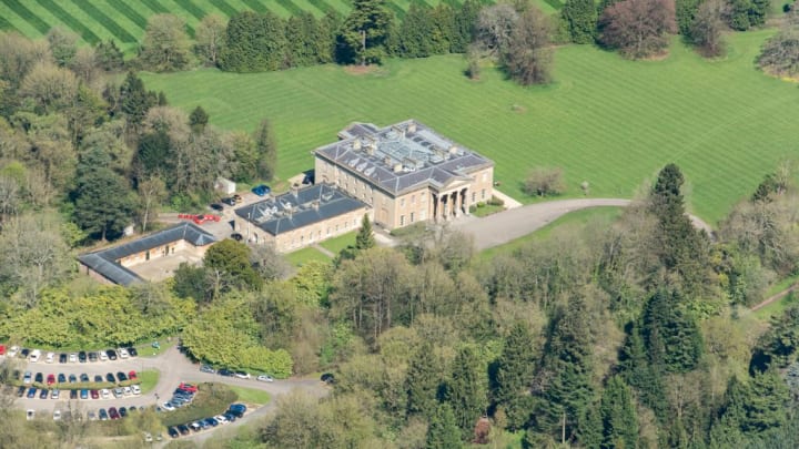 Aerial view of Leigh Court.