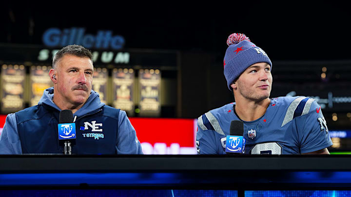Mike Vrabel and Drake Maye don’t sound too concerned about Cam Newton’s comments. Mike Vrabel and Drake Maye don’t sound too concerned about Cam Newton’s comments.