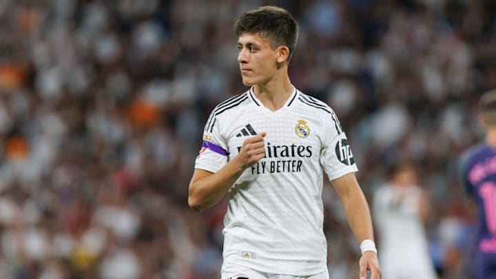 Arda Guler (Real Madrid) seen in action during LaLiga EA...