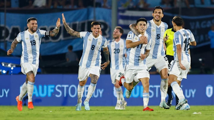 Thiago Almada, Leandro Paredes, Nicolas Otamendi, Enzo Fernández