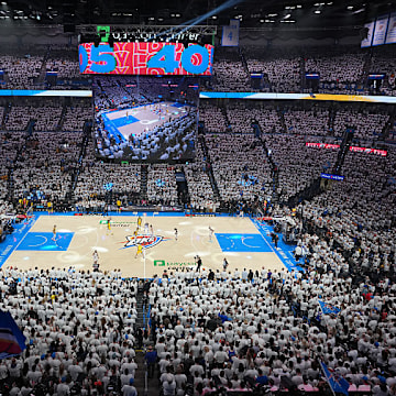 Game 1 on the NBA Finals at Paycom Center in Oklahoma City on June 5, 2025.