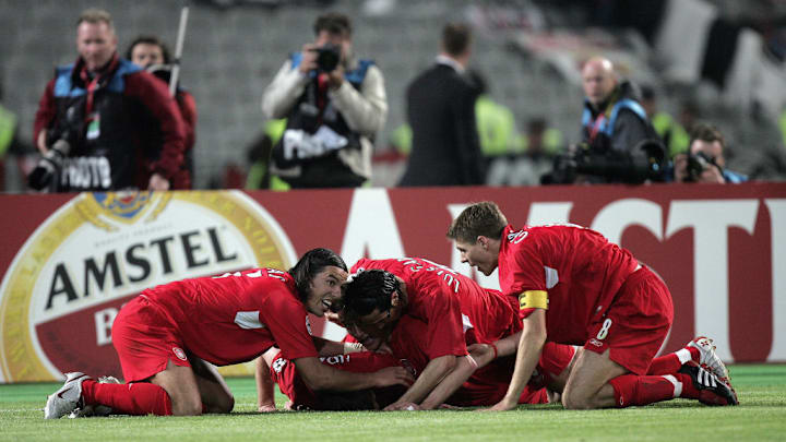 Milan Baros, Xabi Alonso, Luis Garcia, Steven Gerrard