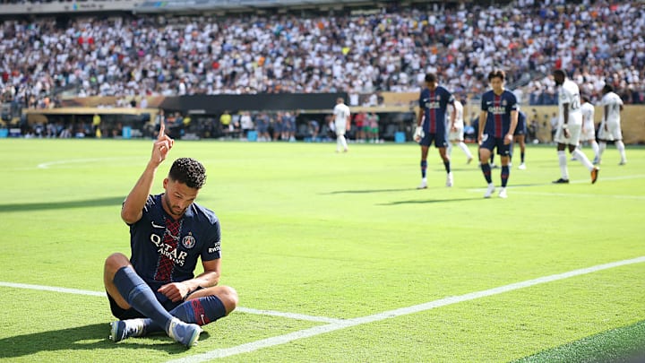 Gonçalo Ramos festeja su gol ante el Real Madrid recordando a Diogo Jota.