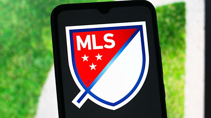 In this photo illustration, the MLS (Major League Soccer)...