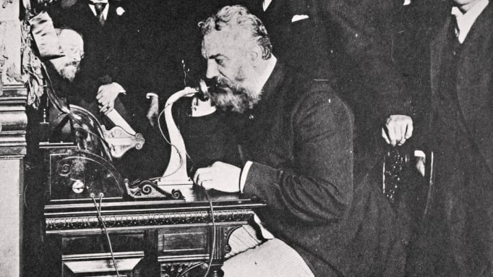 Alexander Graham Bell Makes The First Telephone Call Between New York And Chicago USA 1892