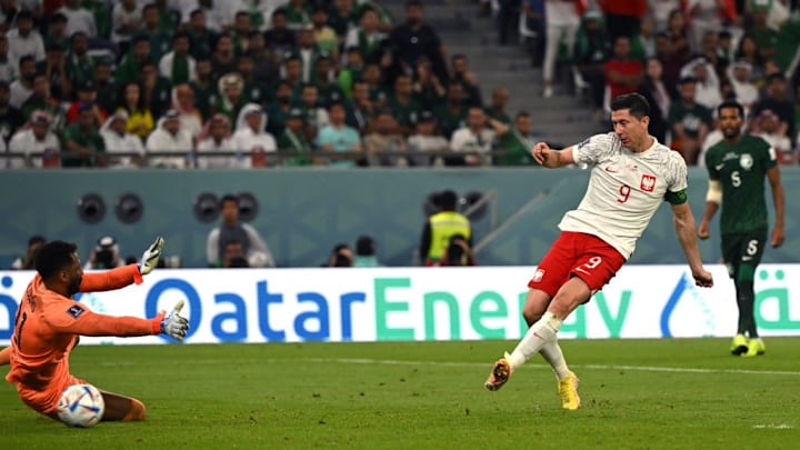 Lewandowski em Polônia x Arábia Saudita 