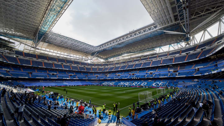 General view of Santiago Bernabeu Stadium during the La Liga...