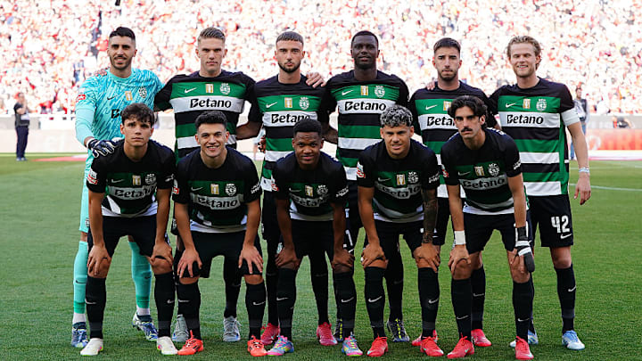 Ousmane Diomande, Maximiliano Araujo, Morten Hjulmand, Pedro Goncalves, Goncalo Inacio, Geny Catamo, Rui Silva, Viktor Gyokeres, Eduardo Quaresma, Zeno Debast, Francisco Trincao