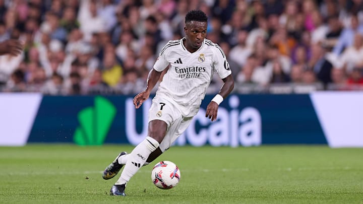 Vinicius Junior of Real Madrid CF seen in action during the...