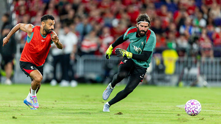 Mohamed Salah und Alisson Becker sind langjährige Teamkollegen