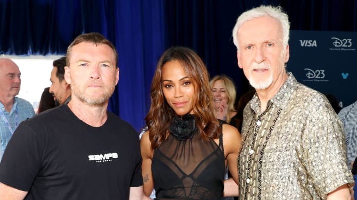 Sam Worthington, Zoe Saldana, James Cameron