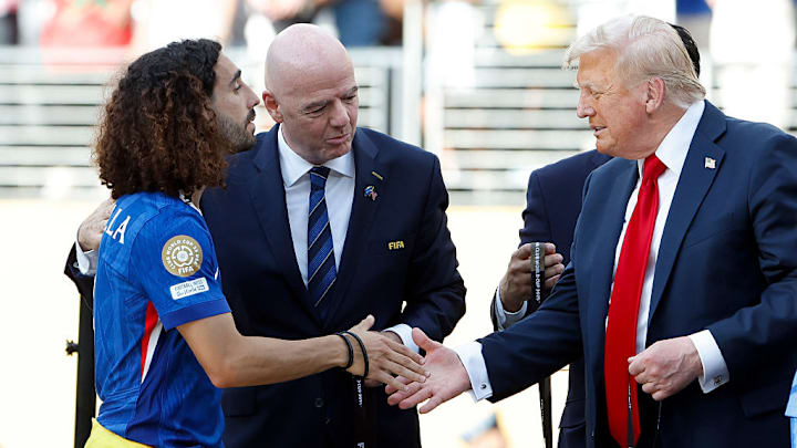 Donald Trump, Gianni Infantino, Marc Cucurella