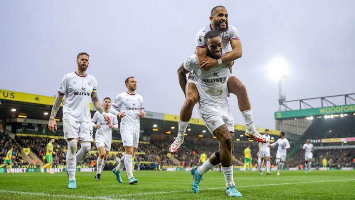 Ivan Toney Brentford Norwich Premier League Christian Eriksen 