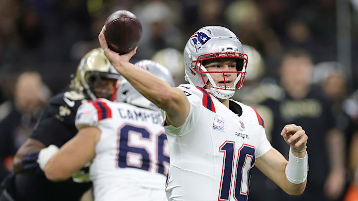 Drake Maye, quarterback de los New England Patriots, tuvo una buena actuación en la Semana 6.