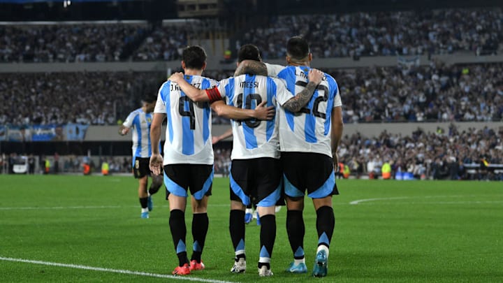 Lautaro Martinez, Lionel Messi, Julian Alvarez