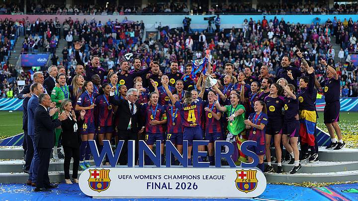 Barcelona femenil se coronó en la Champions League. Barcelona femenil se coronó en la Champions League.