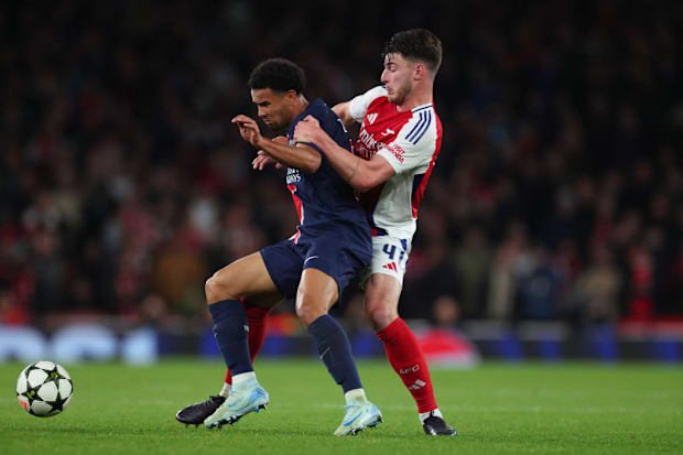 Declan Rice challenges Warren Zaire-Emery
