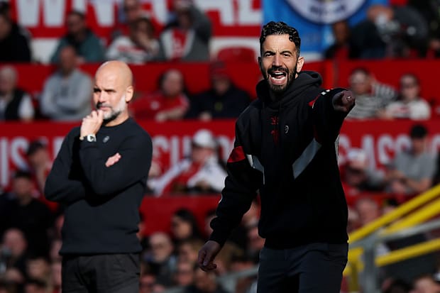 เป๊ป กวาร์ดิโอลา (ซ้าย) และรูเบน อาโมริม