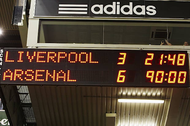 Liverpool versus Arsenal match