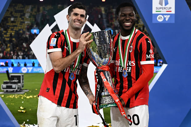 คริสเตียน พูลิซิชและยูนุส มูซาห์ที่มิลาน