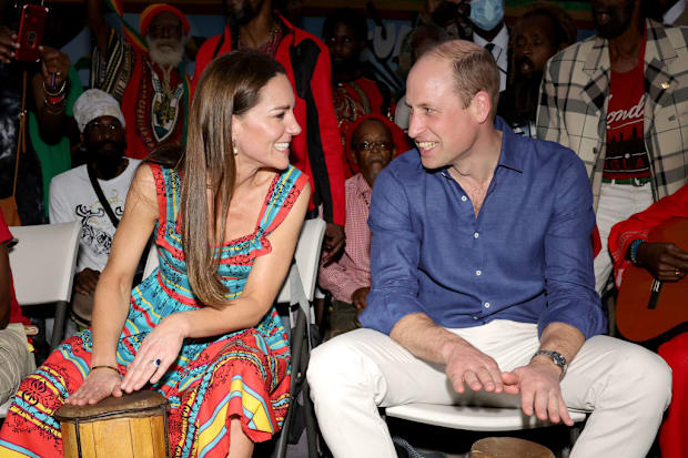 Prince William and Kate Middleton visit Jamaica in 2022