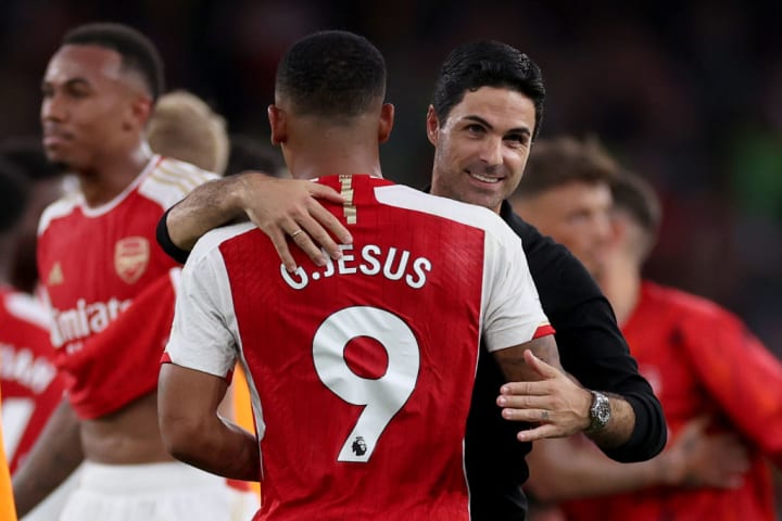 Mikel Arteta, Gabriel Jesus