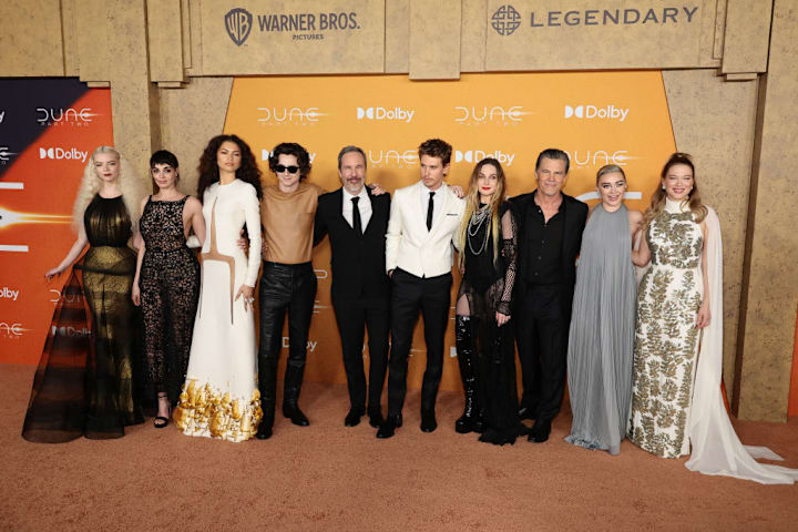 Anya Taylor-Joy, Souheila Yacoub, Zendaya, Timothée Chalamet, Denis Villeneuve, Austin Butler, Rebecca Ferguson, Josh Brolin, Florence Pugh, Léa Seydoux