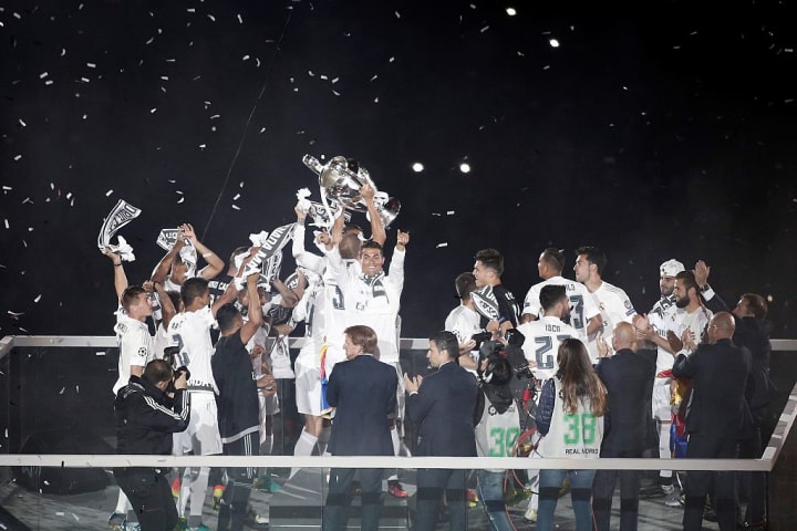 Real Madrid Celebrate UEFA Champions League Victory