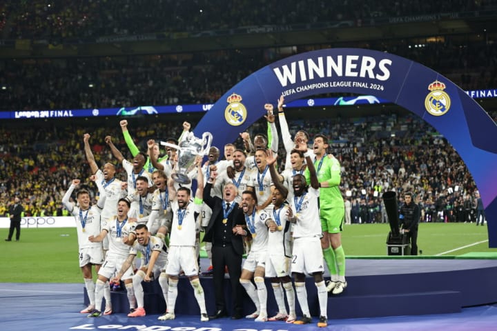 Real Madrid win 2024 UEFA Champions League trophy, beating Borussia Dortmund 2-0 in final