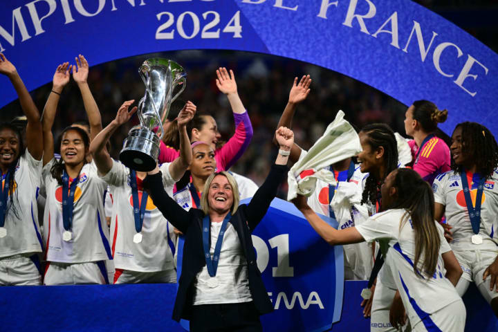 Bompastor led Lyon to success in the Champions League in her first season 