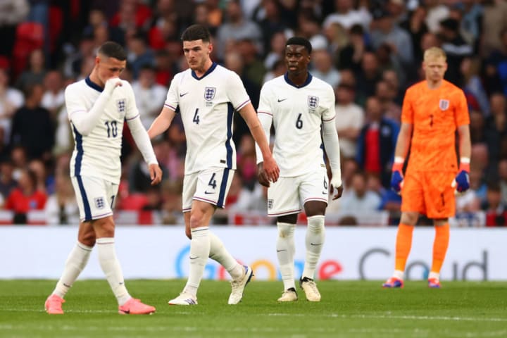 Phil Foden, Declan Rice, Marc Guehi, Aaron Ramsdale
