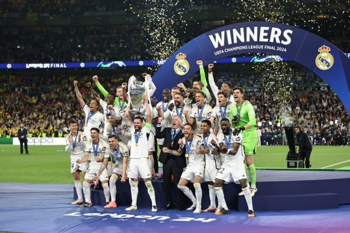 Real Madrid win 2024 UEFA Champions League trophy, beating Borussia Dortmund 2-0 in final