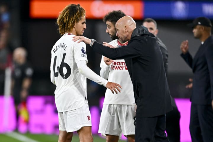 Erik ten Hag, Hannibal Mejbri, Bruno Fernandes