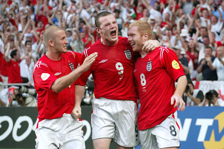 David Beckham, Wayne Rooney, Paul Scholes
