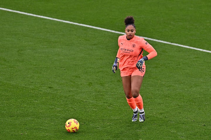 Khiara Keating of Manchester City during the WSL win over Crystal Palace