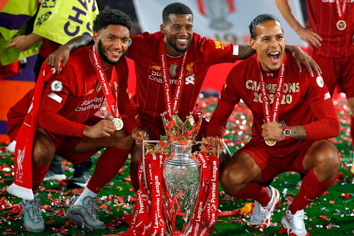 Joe Gomez, Georginio Wijnaldum, Virgil van Dijk 