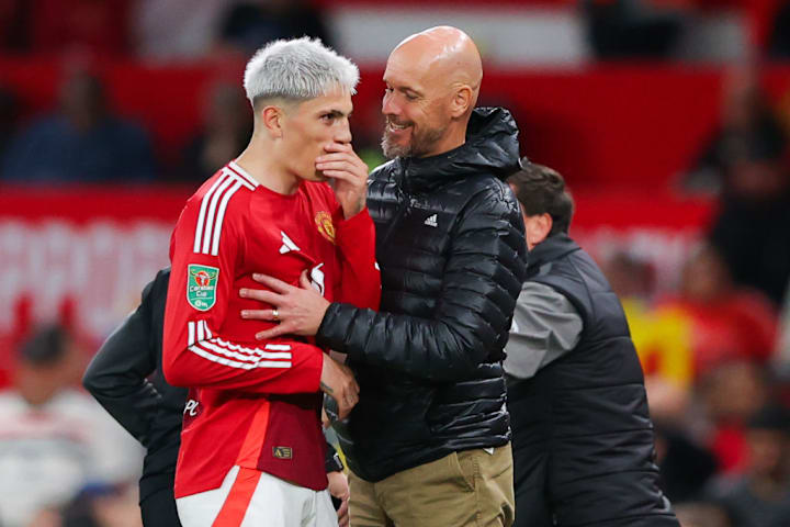 Alejandro Garnacho had a better record under Erik ten Hag compared to Ruben Amorim / James Gill - Danehouse/GettyImages
