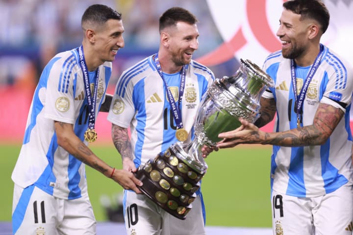 Angel Di Maria, Lionel Messi, Nicolas Otamendi